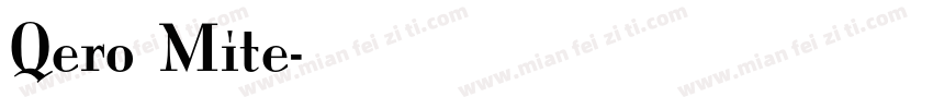 Qero Mite字体转换
